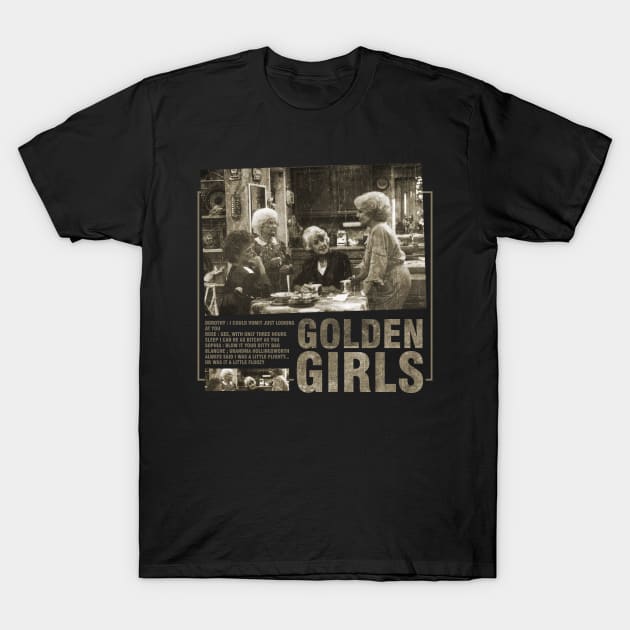 Retro Golden Girls T-Shirt by Boose creative